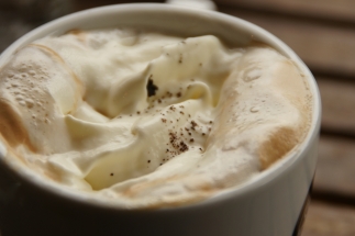 The obligatory latte foam shot...